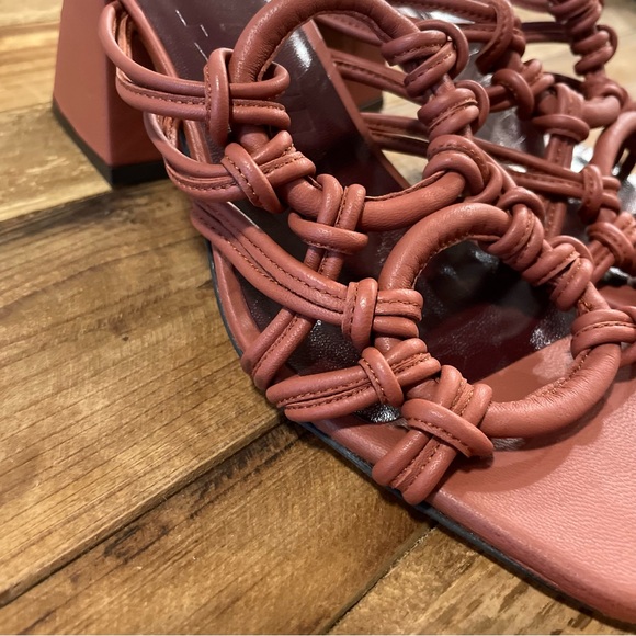 STAUD Adeline Knotted Block Heel in Spice - Picture 6 of 10